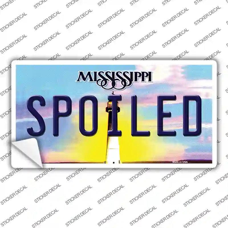 LP-6591s-S Spoiled Mississippi Novelty Sticker Decal, Small