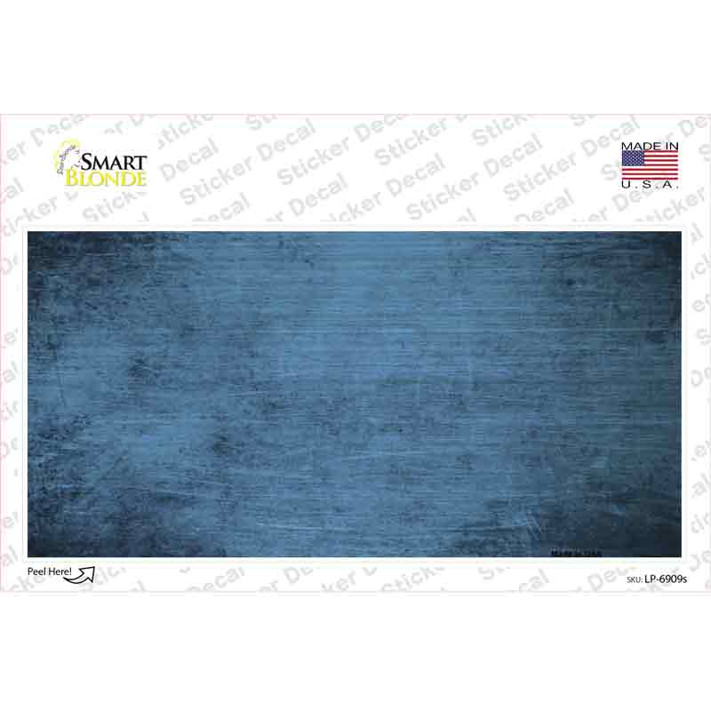 LP-6909s-M Light Blue Oil Rubbed Solid Novelty Sticker Decal, Medium