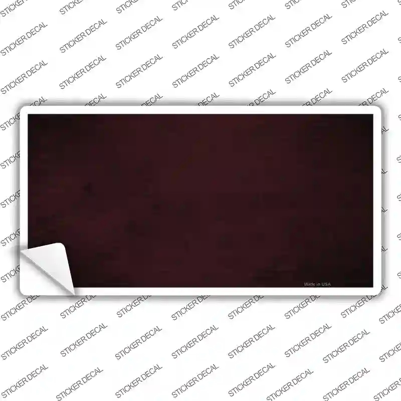 LP-6915s-L Burgundy Oil Rubbed Solid Novelty Sticker Decal, Large