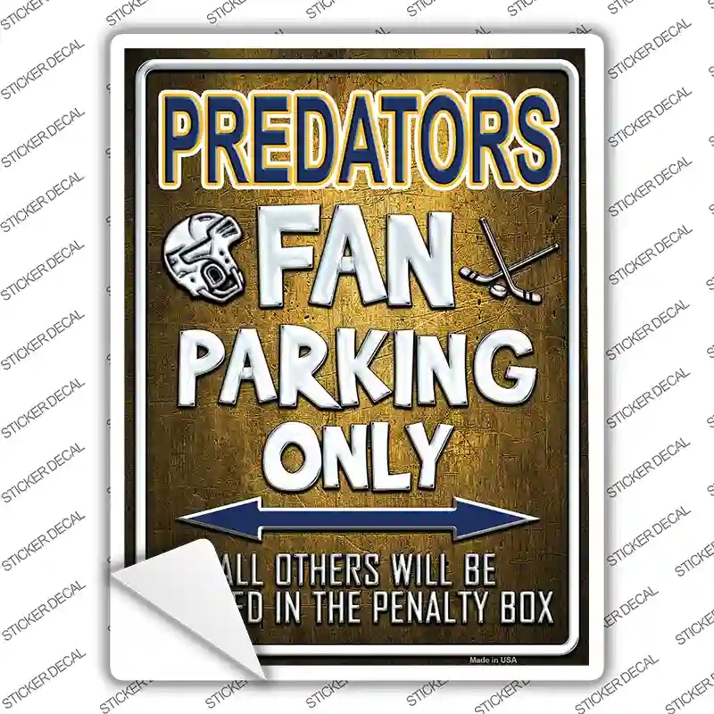 P-327s-XL Predators Novelty Rectangle Sticker Decal, Extra Large