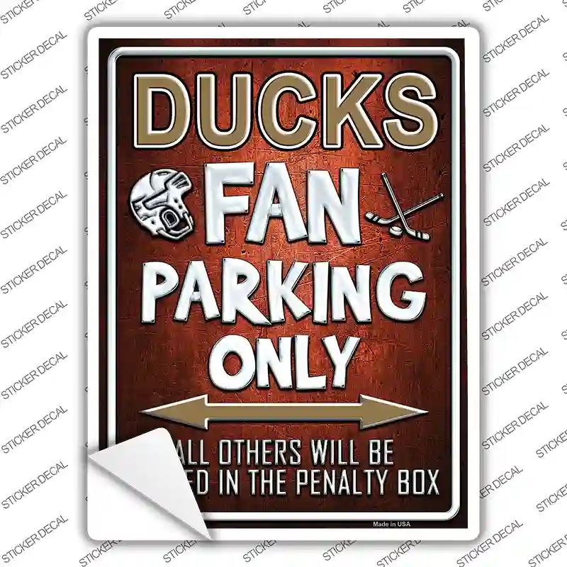 P-338s-L Ducks Novelty Rectangle Sticker Decal, Large