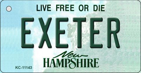 KC-11143 Exeter New Hampshire State License Plate Key Chain