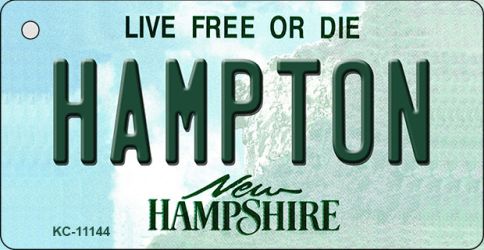 KC-11144 Hampton New Hampshire State License Plate Key Chain