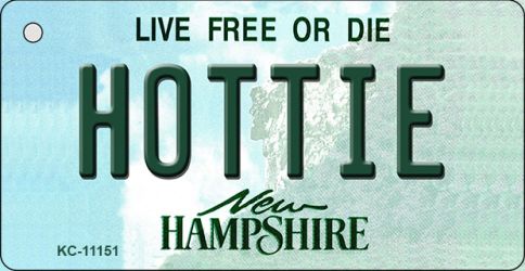 KC-11151 Hottie New Hampshire State License Plate Key Chain