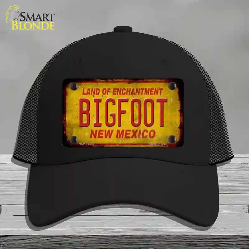HAT01-MLP-12495 Bigfoot   Mexico Novelty License Plate Hat, Mesh - Black