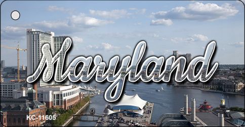 KC-11605 Maryland River Skyline Key Chain