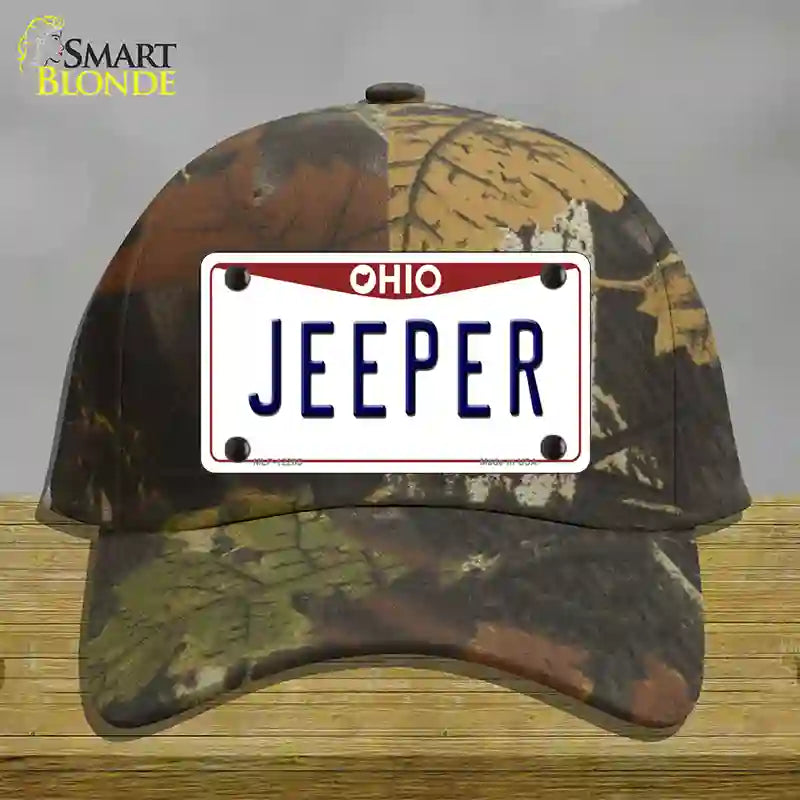 HAT06-MLP-12285 Ohio Jeeper Novelty License Plate Hat, Cotton - Camoflauge