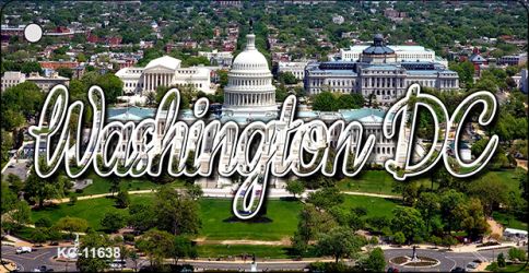 KC-11638 Washington DC White House Key Chain