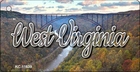 KC-11639 West Virginia River Bridge Key Chain