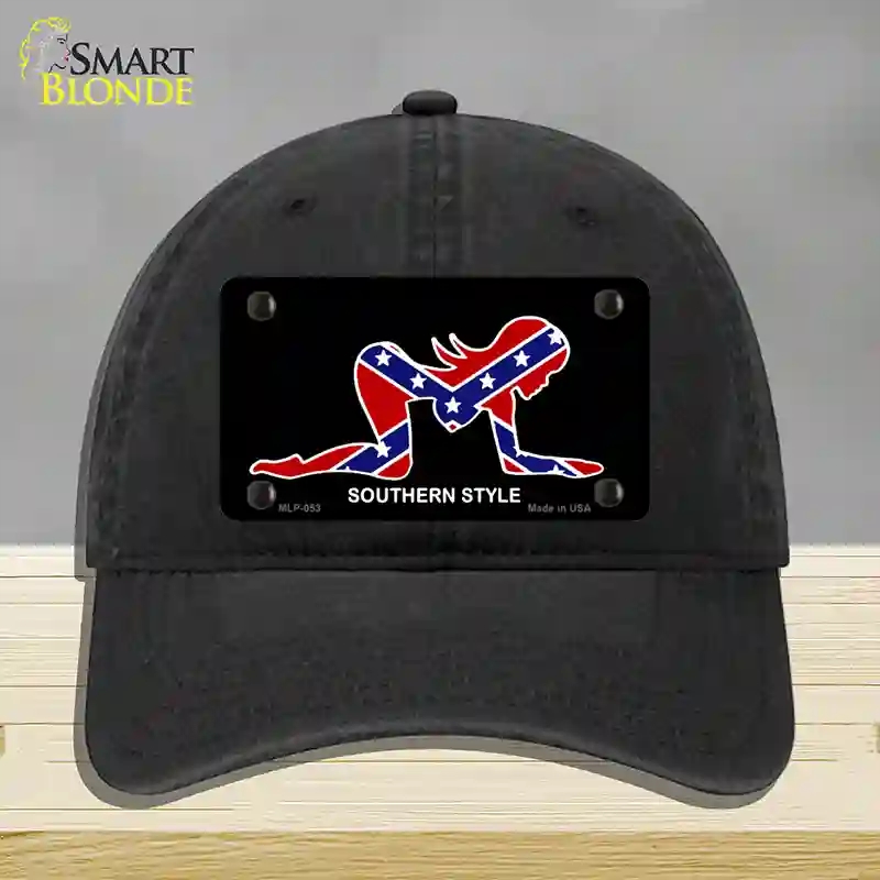 HAT07-MLP-053 Southern Style Sexy Novelty License Plate Hat, Unconstructed Cotton - Black