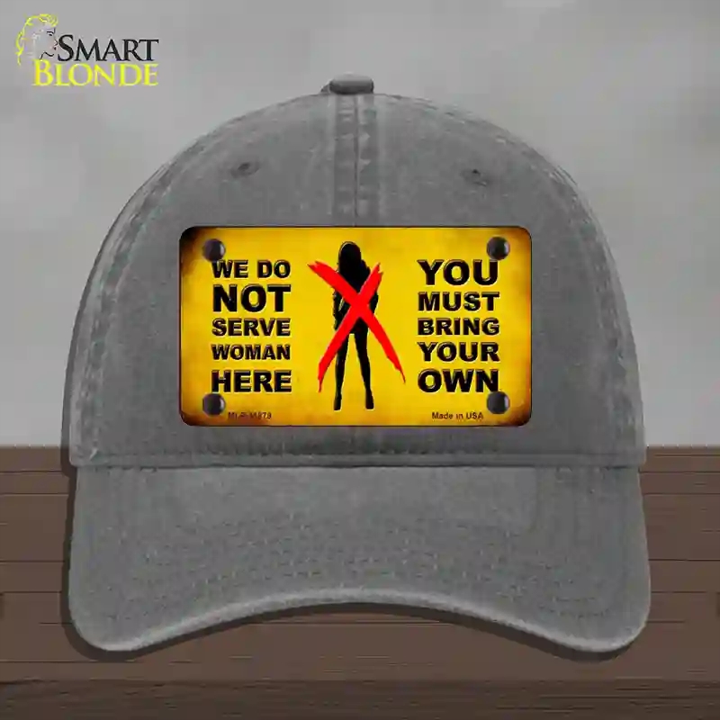 HAT08-MLP-11879 Bring Your Own Novelty License Plate Hat, Unconstructed Cotton - Charcoal