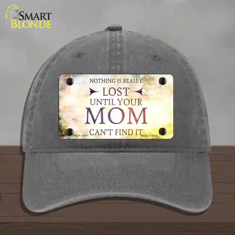 HAT08-MLP-11911 Nothing is Really Lost Novelty License Plate Hat, Unconstructed Cotton - Charcoal