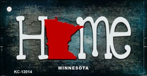 KC-12014 Minnesota Home State Outline Novelty Key Chain