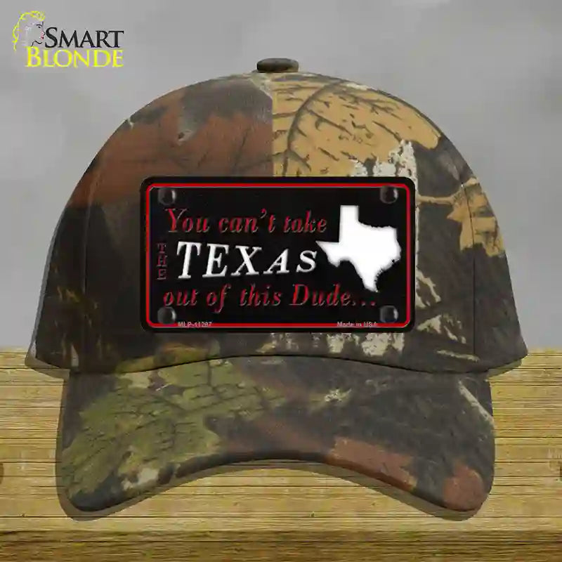 HAT06-MLP-11297 Texas Dude Novelty License Plate Hat, Cotton - Camouflage