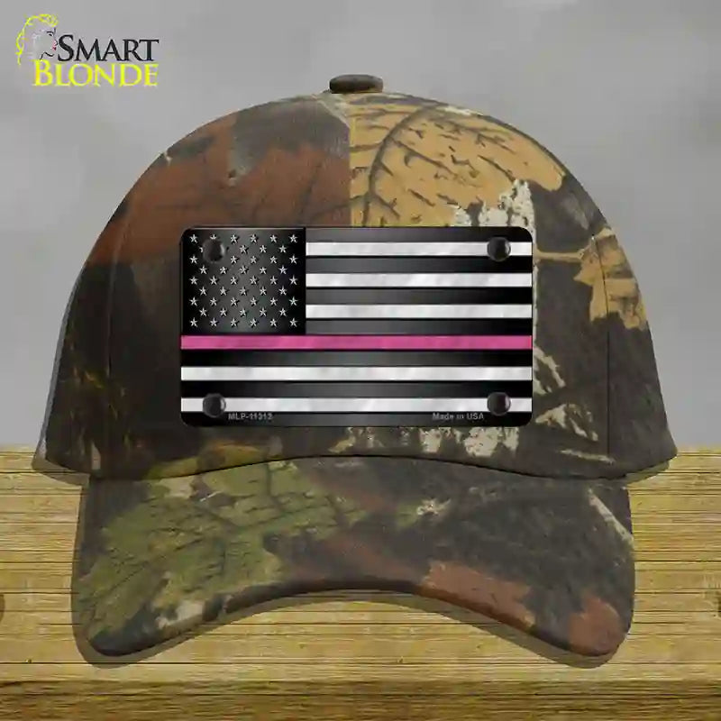 HAT06-MLP-11312 Thin Pink Line Novelty License Plate Hat, Cotton - Camouflage