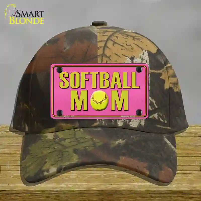 HAT06-MLP-1172 Softball Mom Novelty License Plate Hat, Cotton - Camouflage