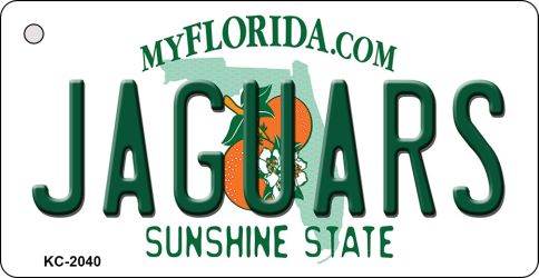 KC-2040 Jaguars Florida State License Plate Key Chain