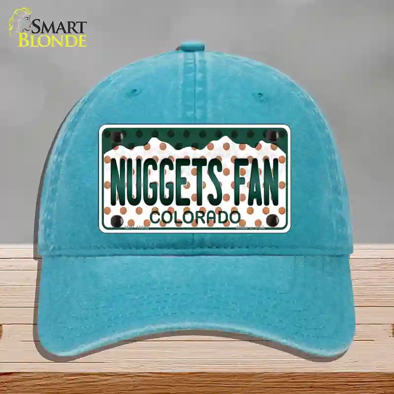 HAT10-MLP-10854 Nuggets Fan Colorado Novelty License Plate Hat, Unconstructed Cotton - Lake Blue
