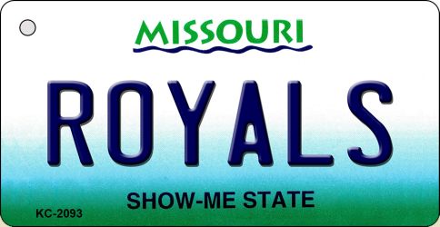 KC-2093 Royals Missouri State License Plate Key Chain
