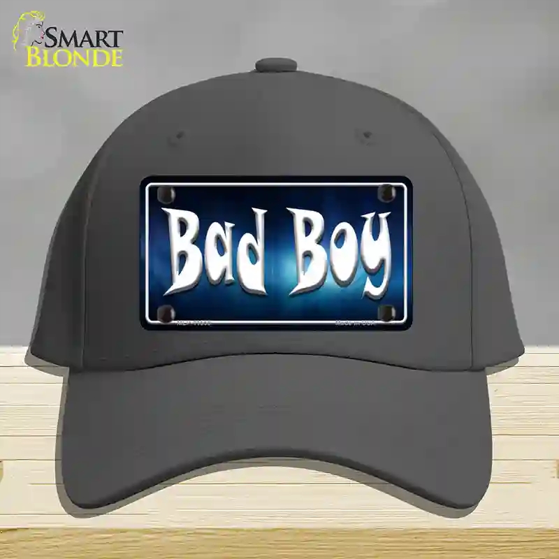HAT04-MLP-11555 Bad Boy Novelty License Plate Hat, Cotton - Charcoal