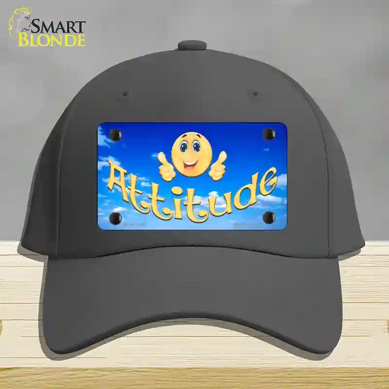 HAT04-MLP-11561 Attitude Novelty License Plate Hat, Cotton - Charcoal