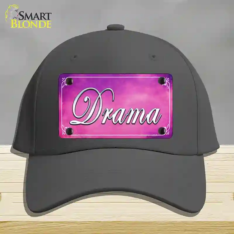 HAT04-MLP-1159 Drama Novelty License Plate Hat, Cotton - Charcoal