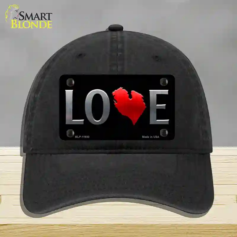HAT07-MLP-11930 Lower Peninsula Novelty License Plate Hat, Unconstructed Cotton - Black