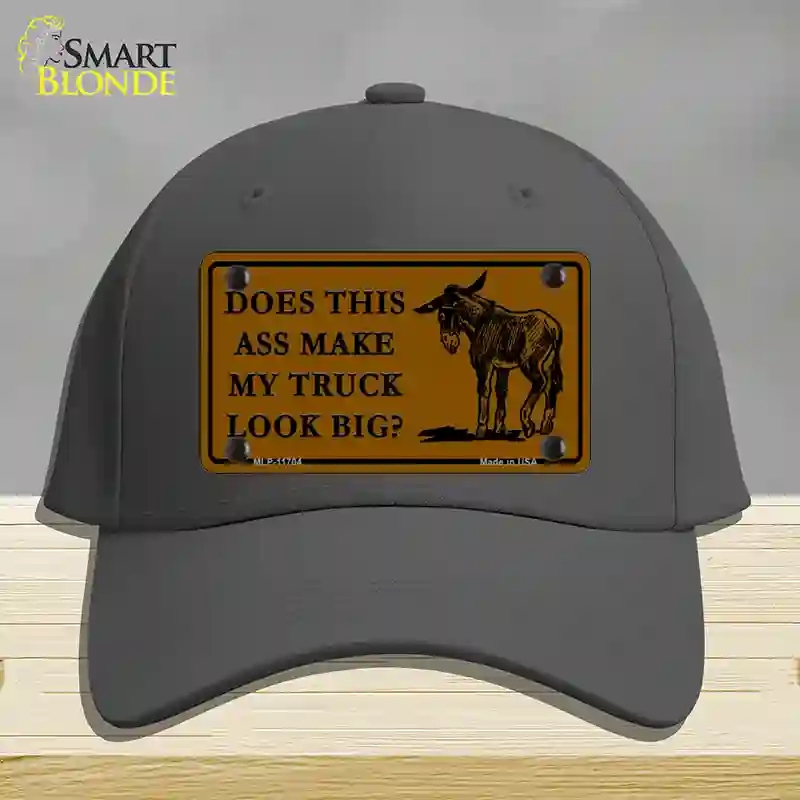 HAT04-MLP-11704 Does This Ass Novelty License Plate Hat, Cotton - Charcoal