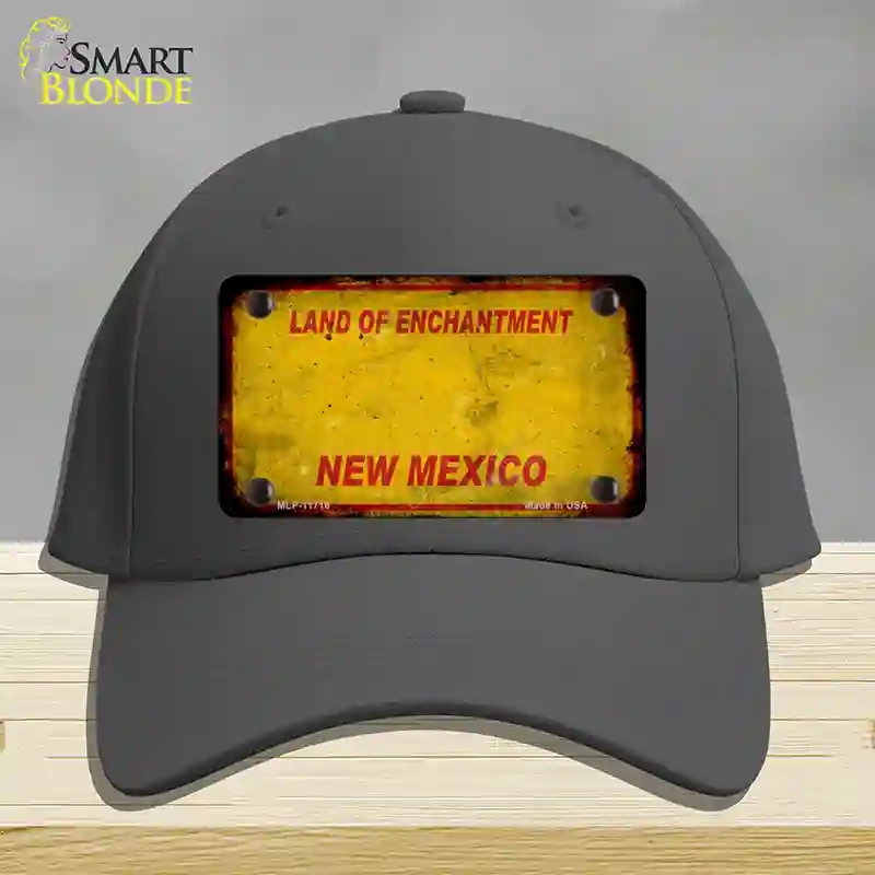 HAT04-MLP-11716   Mexico Rusty Blank Novelty License Plate Hat, Cotton - Charcoal