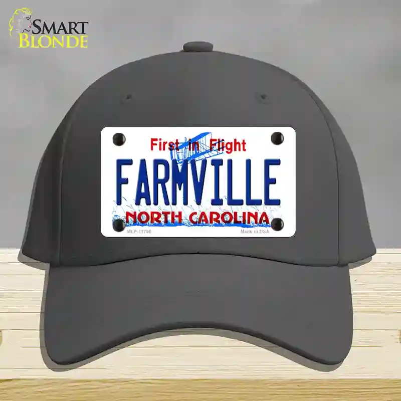 HAT04MLP11746 Farmville North Carolina State Novelty License Plate Hat44 Cotton  Charcoal