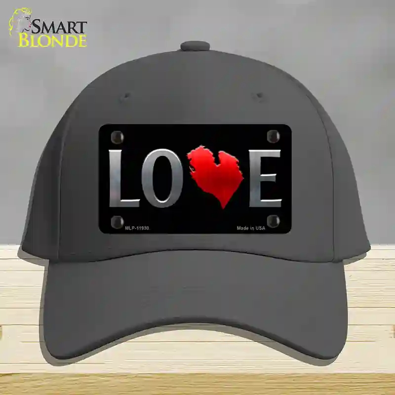 HAT04-MLP-11930 Lower Peninsula Novelty License Plate Hat, Cotton - Charcoal