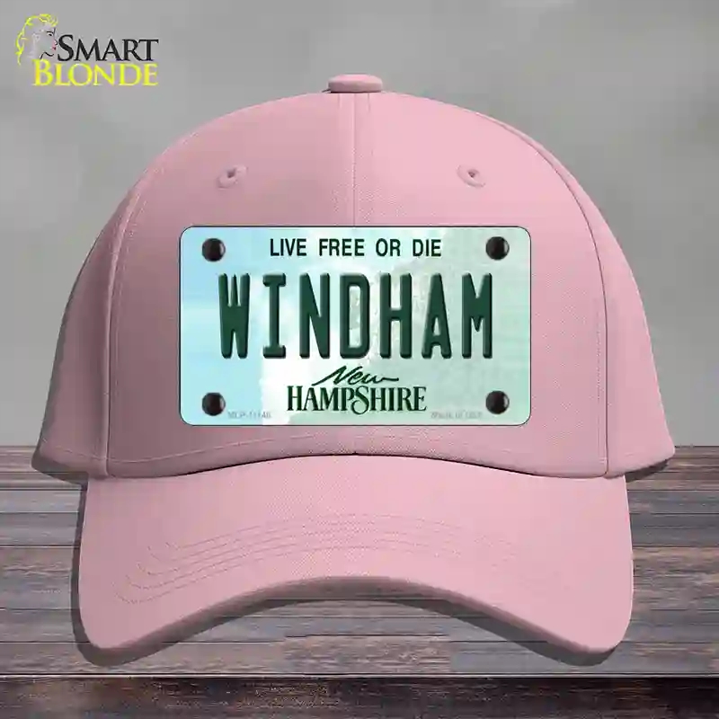HAT05-MLP-11148 Windham   Hampshire State Novelty License Plate Hat, Cotton - Pink