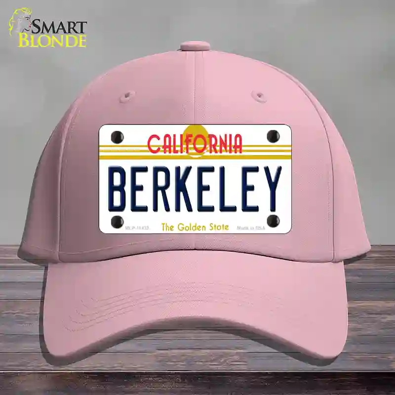 HAT05-MLP-11432 Berkeley California Novelty License Plate Hat, Cotton - Pink