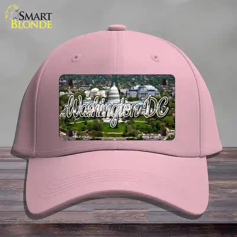 HAT05-MLP-11638 Washington DC White House State Novelty License Plate Hat, Cotton - Pink