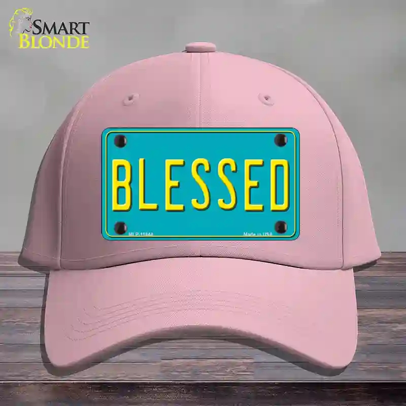 HAT05-MLP-11644 Blessed Novelty License Plate Hat, Cotton - Pink