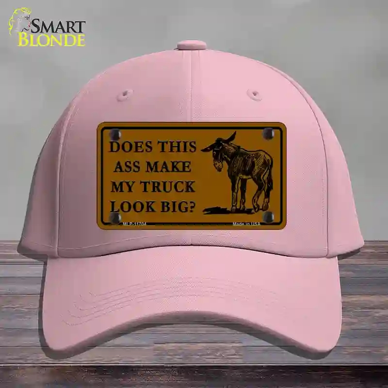 HAT05-MLP-11704 Does This Ass Novelty License Plate Hat, Cotton - Pink