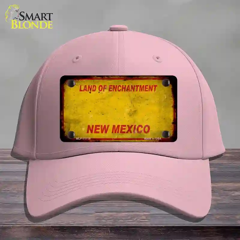 HAT05-MLP-11716   Mexico Rusty Blank Novelty License Plate Hat, Cotton - Pink