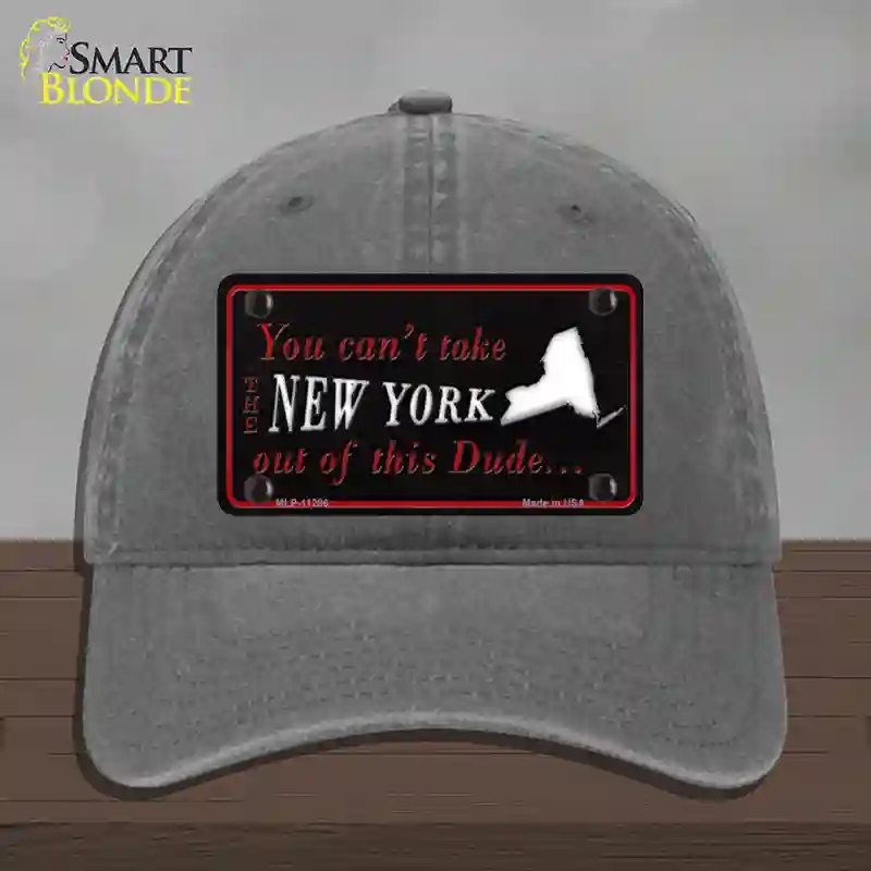 HAT08-MLP-11286   York Dude Novelty License Plate Hat, Unconstructed Cotton - Charcoal