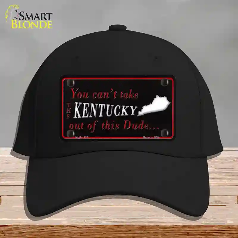 HAT03-MLP-11271 Kentucky Dude Novelty License Plate Hat, Cotton - Black