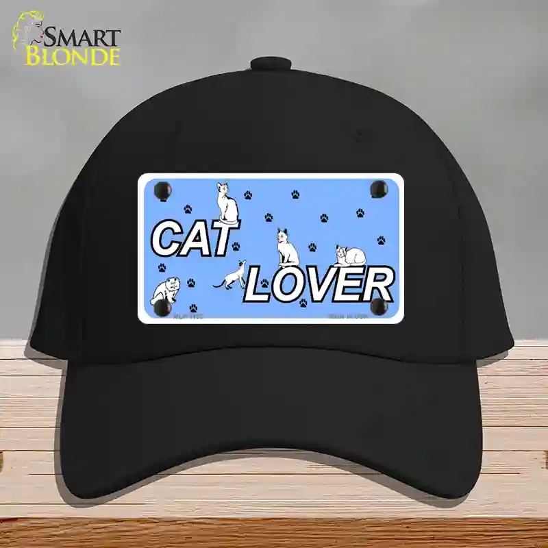 HAT03-MLP-1162 Cat Lover Novelty License Plate Hat, Cotton - Black