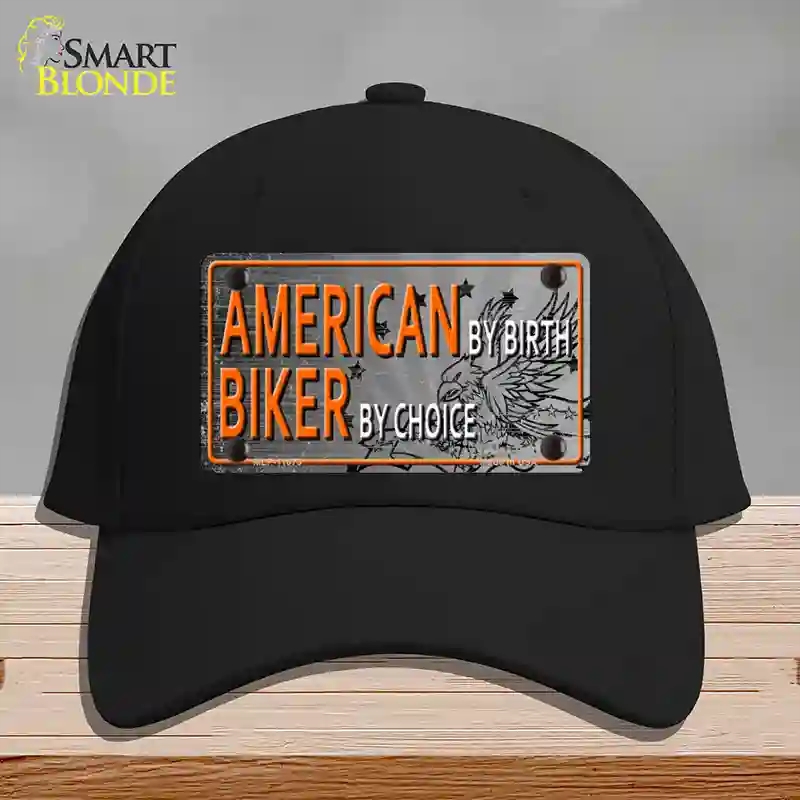 HAT03-MLP-11673 American Biker Novelty License Plate Hat, Cotton - Black