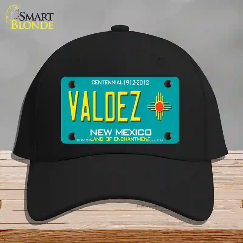HAT03-MLP-11803 Valdez   Mexico Novelty License Plate Hat, Cotton - Black