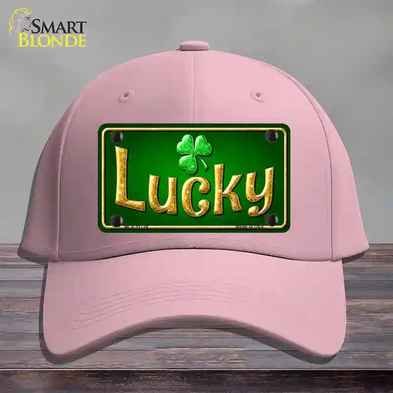 HAT05-MLP-11739 Lucky Irish Novelty License Plate Hat, Cotton - Pink