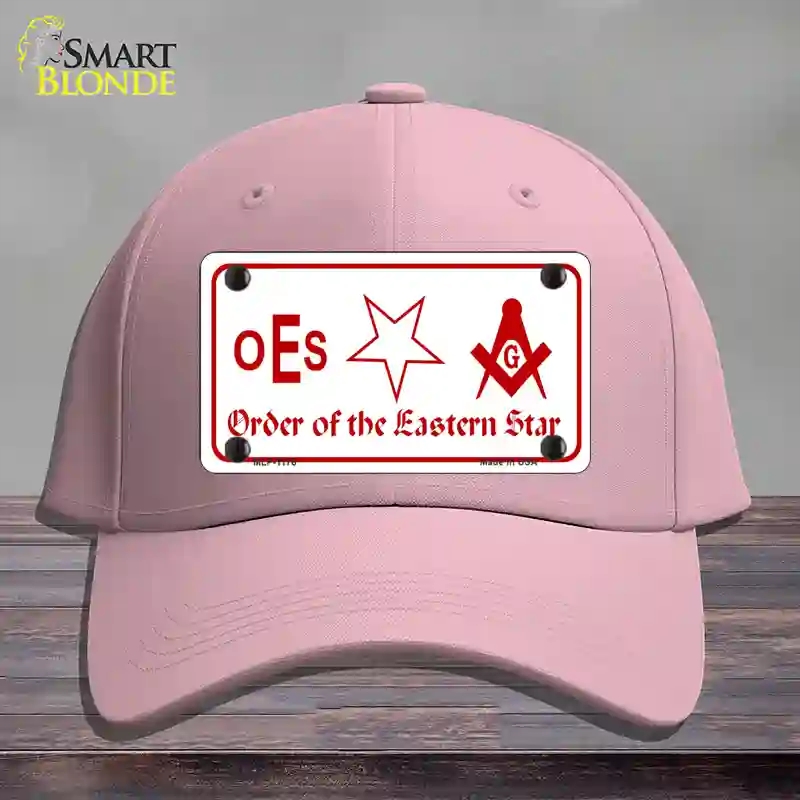 HAT05-MLP-1176 Order of the Eastern Star Novelty License Plate Hat, Cotton - Pink