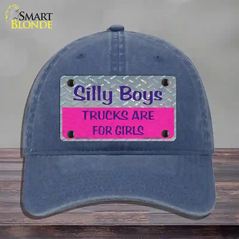 HAT11-MLP-1134 Silly Boys Novelty License Plate Hat, Unconstructed Cotton - Navy