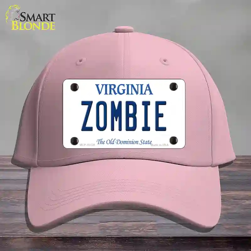 HAT05-MLP-10126 Zombie Virginia Novelty License Plate Hat, Cotton - Pink