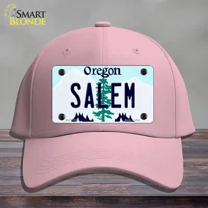 HAT05-MLP-10342 Salem Oregon Novelty License Plate Hat, Cotton - Pink