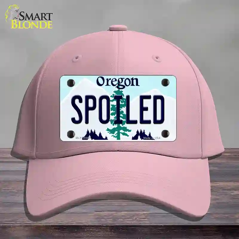 HAT05-MLP-10367 Spoiled Oregon Novelty License Plate Hat, Cotton - Pink