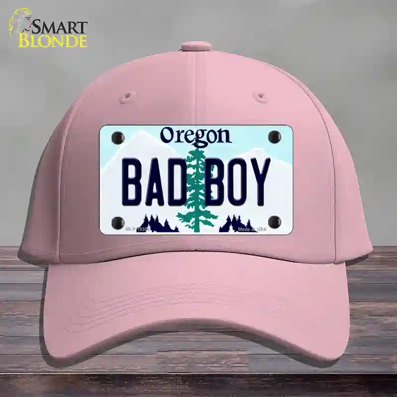 HAT05-MLP-10380 Bad Boy Oregon Novelty License Plate Hat, Cotton - Pink