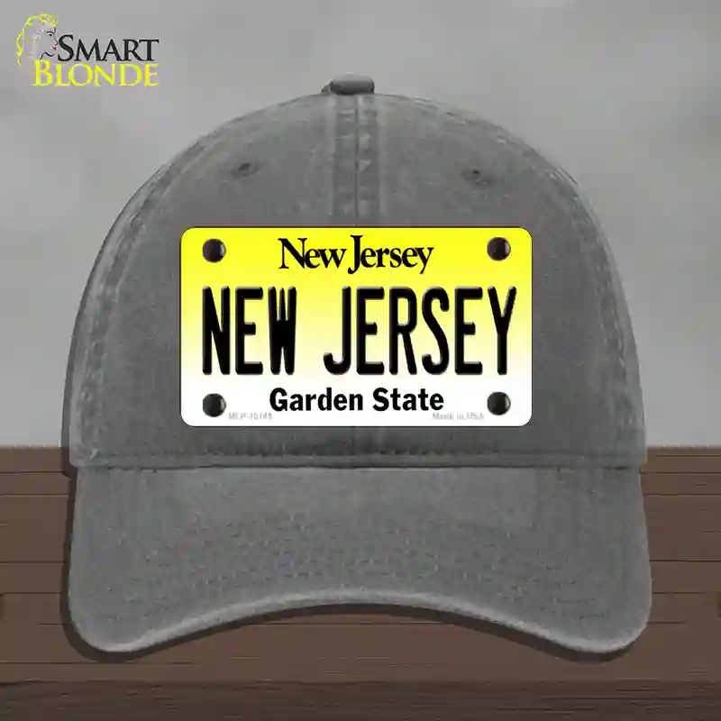 HAT08-MLP-10145   Jersey Garden State Novelty License Plate Hat, Unconstructed Cotton - Charcoal